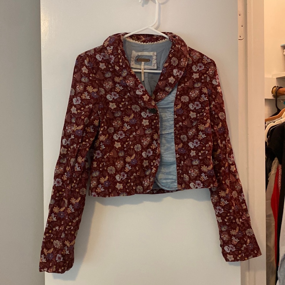 FREE PEOPLE FLORAL JACKET
